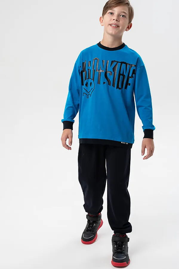 Свитшот PLAYTODAY, синий - фото 2