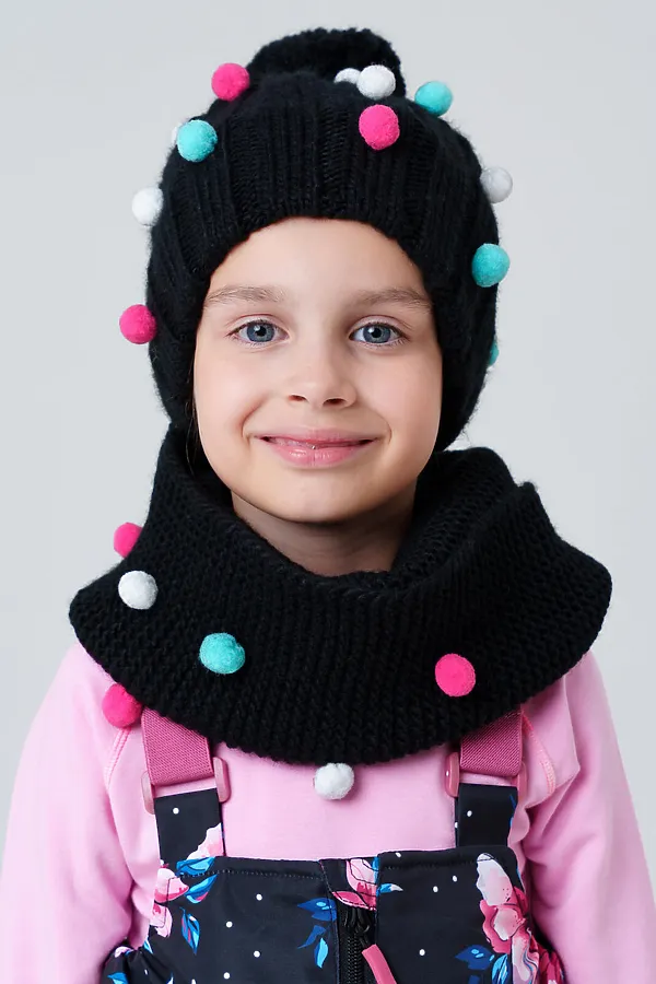 Комплект (Шапка+Снуд) PLAYTODAY, разноцветный - фото 2