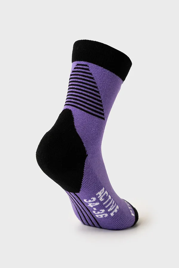 Термоноски PLAYTODAY, фиолетовый,черный - фото 2