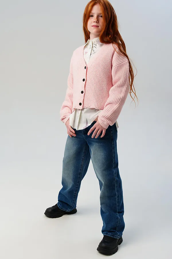 Кардиган PLAYTODAY, светло-розовый - фото 2
