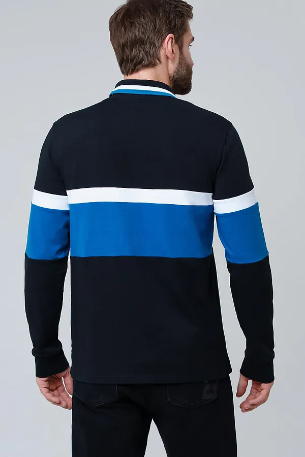 Поло PLAYTODAY, черный,тёмно-синий - фото 2