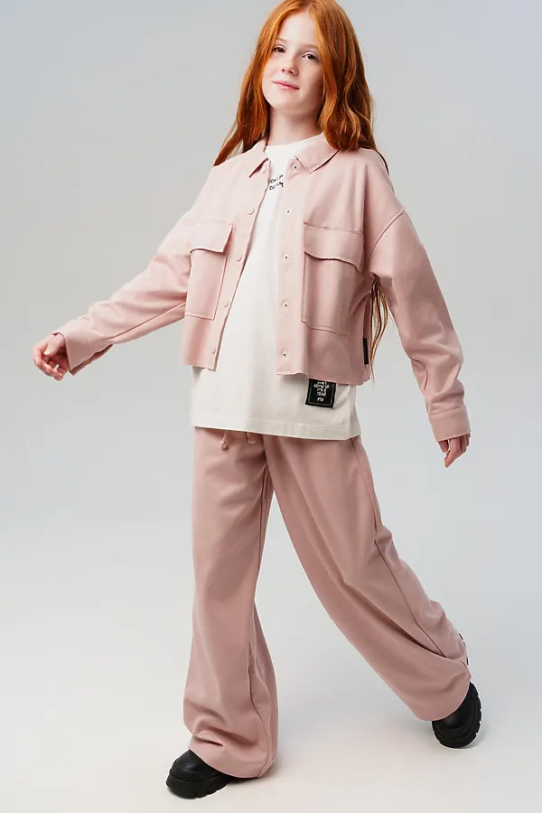 Рубашка PLAYTODAY, светло-розовый - фото 2