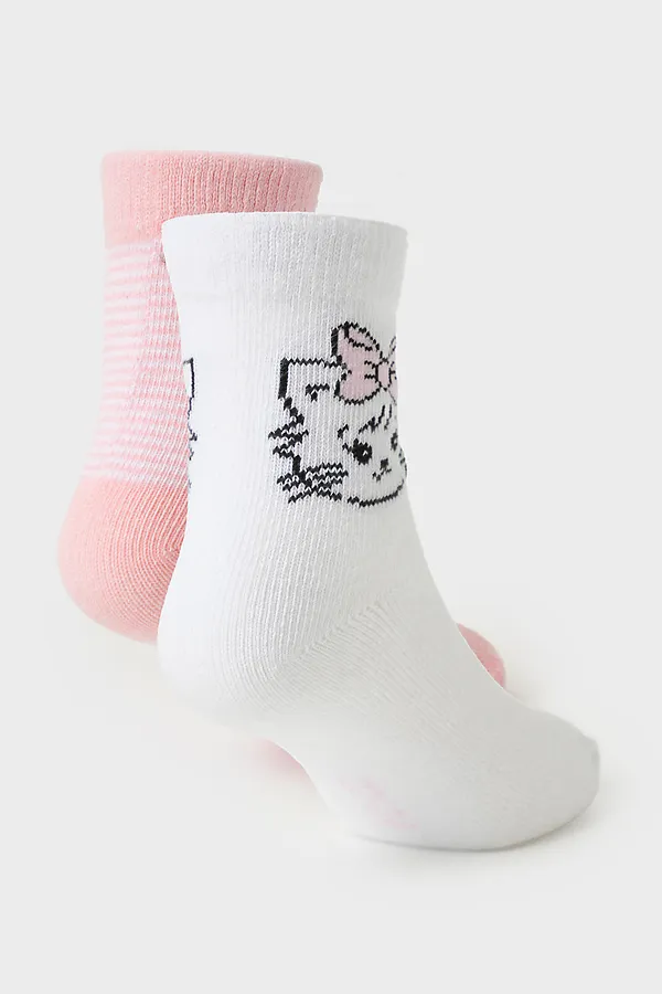 Носки, 2 п. PLAYTODAY, белый,светло-розовый - фото 2