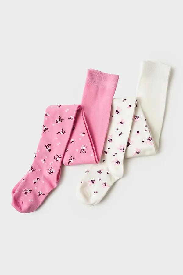 Колготки, 2 п. PLAYTODAY, молочный,розовый - фото 2