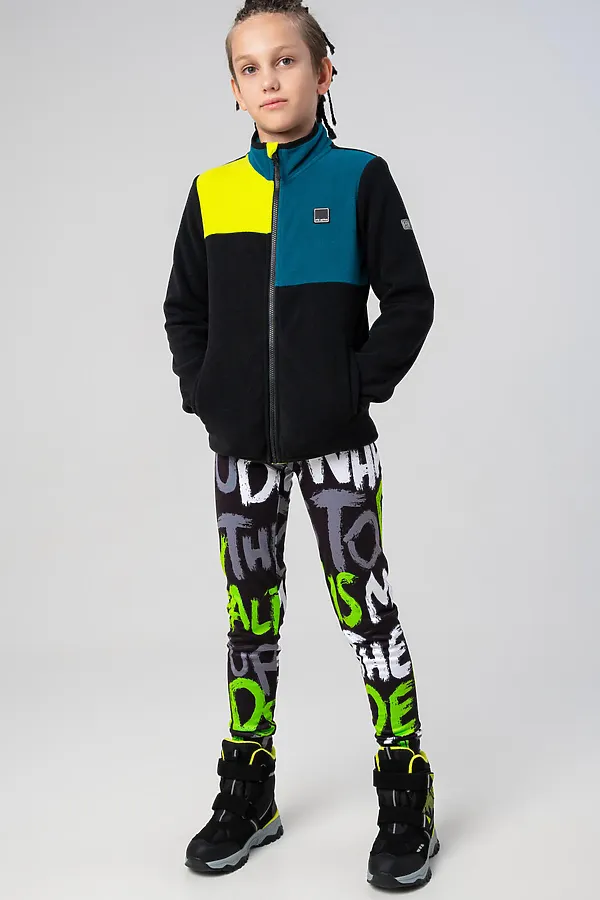 Ботинки PLAYTODAY, черный,зеленый - фото 2