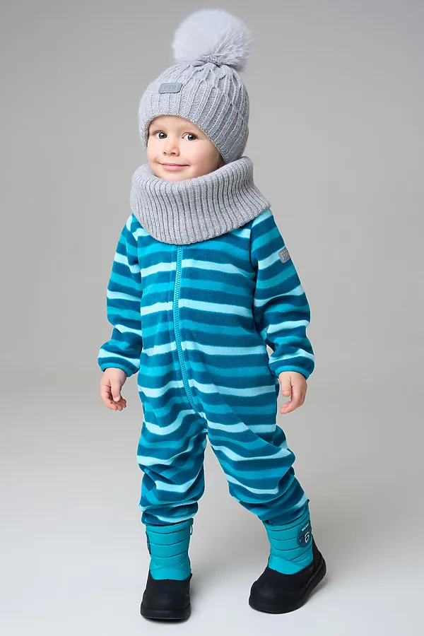 Комплект (Шапка+Снуд) PLAYTODAY, серый - фото 2