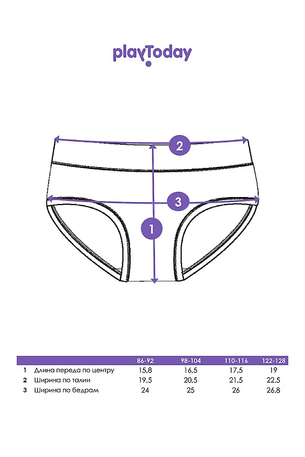 Трусы, 2 шт. PLAYTODAY, светло-розовый - фото 2