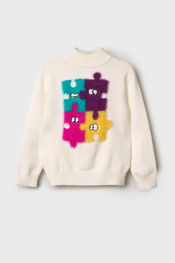 Свитер PLAYTODAY, белый - фото 2