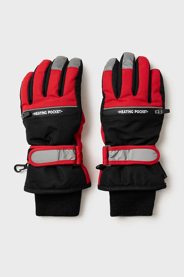 Перчатки PLAYTODAY, черный,красный - фото 2