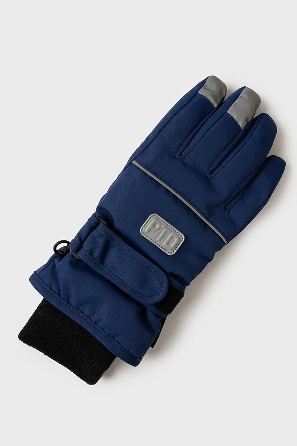 Перчатки PLAYTODAY, тёмно-синий,черный - фото 2