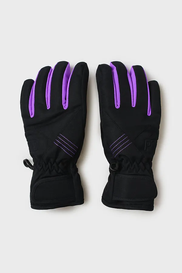 Перчатки PLAYTODAY, черный,сиреневый - фото 2