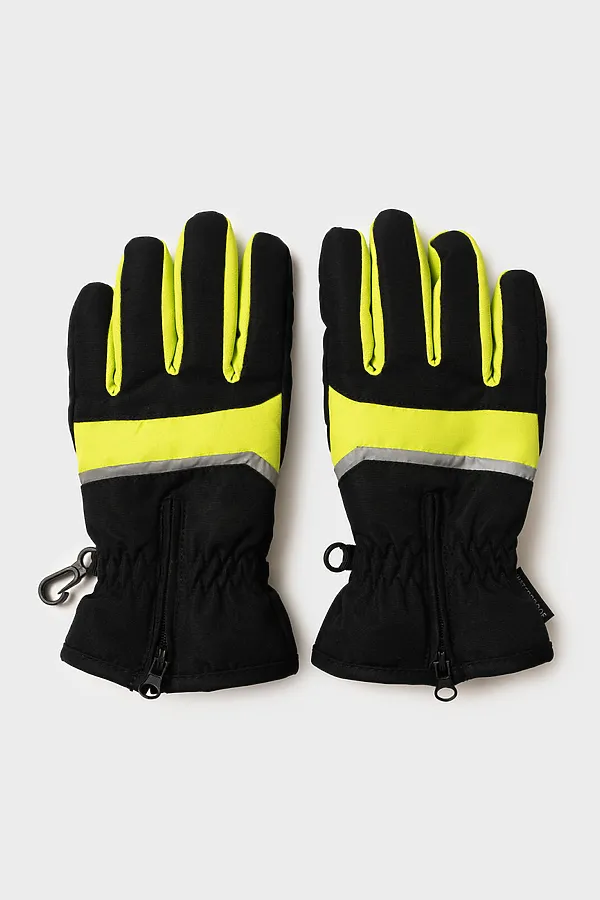 Перчатки PLAYTODAY, черный,светло-зеленый - фото 2
