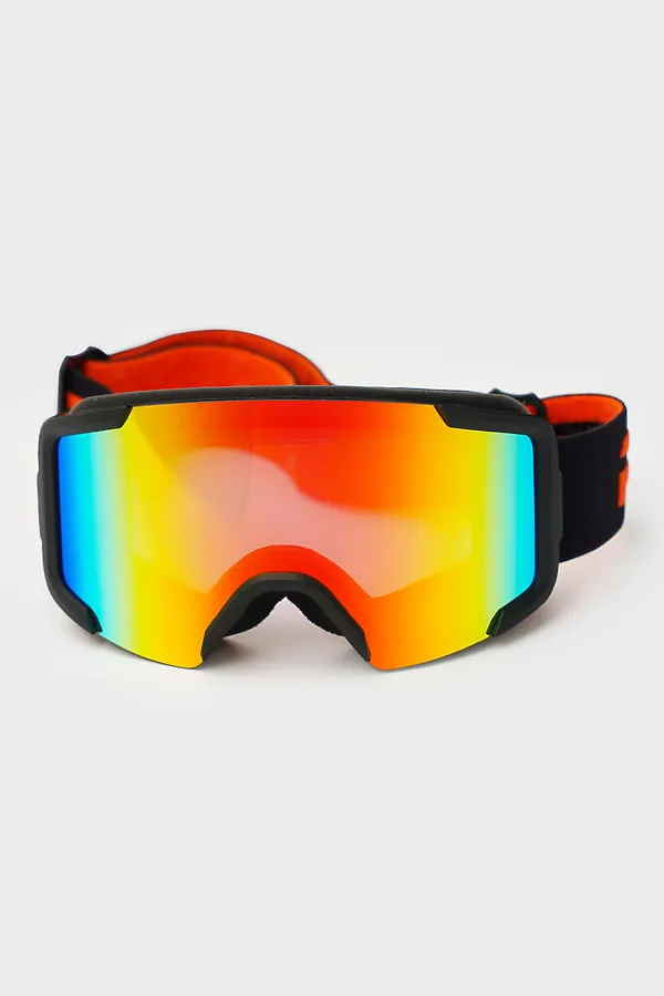 Маска горнолыжная PLAYTODAY, черный,оранжевый - фото 2