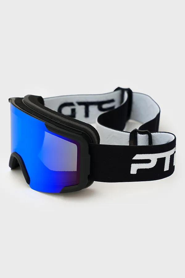 Маска горнолыжная PLAYTODAY, черный,синий - фото 2