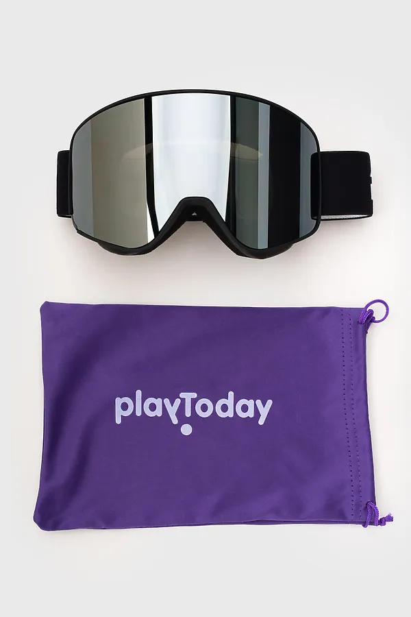 Маска горнолыжная PLAYTODAY, черный - фото 2