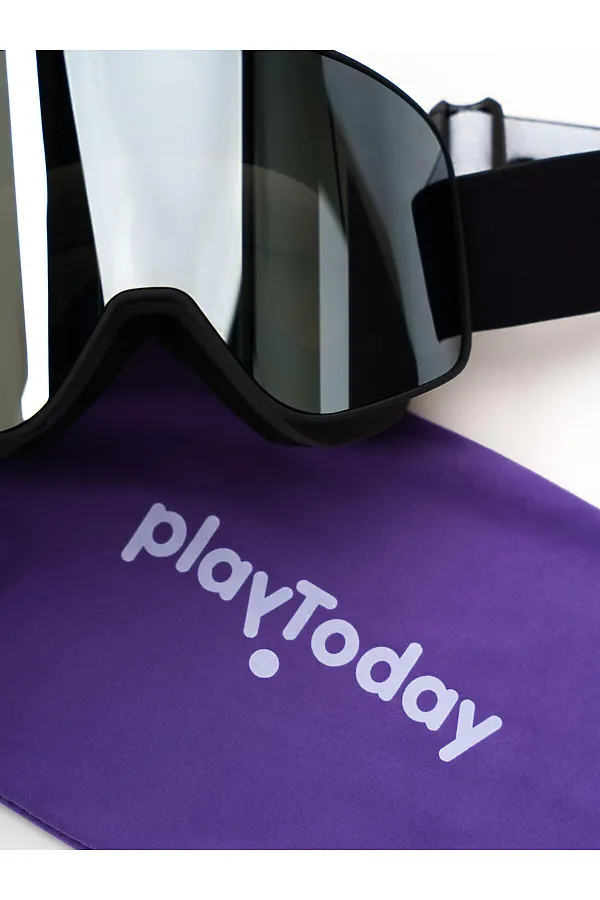 Маска горнолыжная PLAYTODAY, черный - фото 2