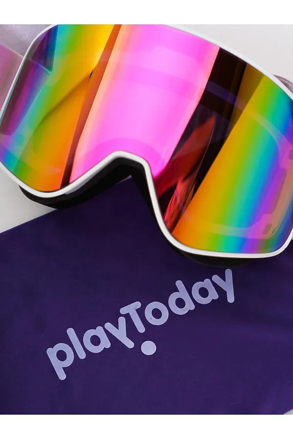 Маска горнолыжная PLAYTODAY, розовый - фото 2