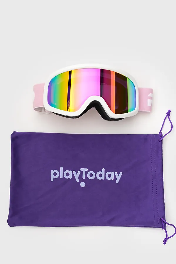 Маска горнолыжная PLAYTODAY, розовый - фото 2
