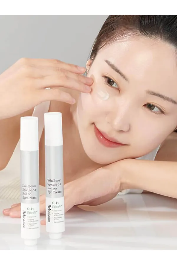 JMsolution Массажный крем для век с роликовым аппликатором и микроиглами / Skin Boost Spicule 0.1 Roll on Eye Cream, 15 мл KRISTALLER, бесцветный - фото 2