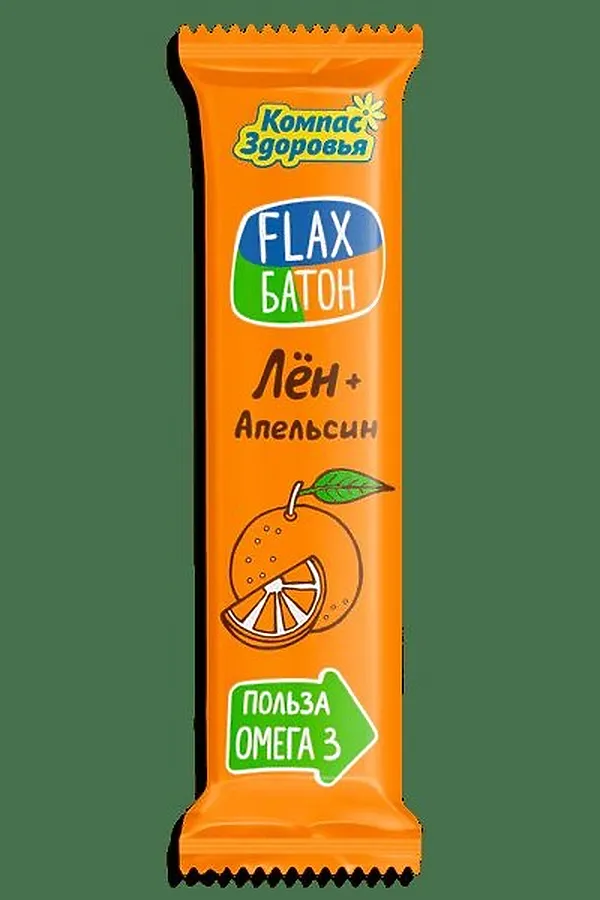 Батончик "Flax батон" Апельсин 30г ЭКО-ПРОДУКТЫ, - - фото 2