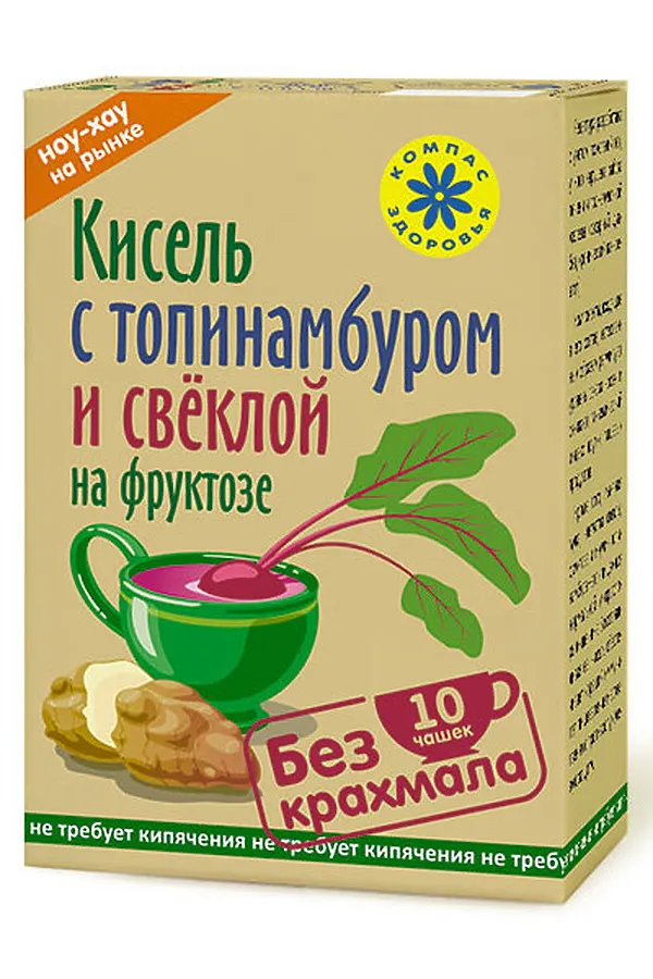 Кисель овсяно-льняной "С Топинамбуром и свёклой" с фруктозой 150г ЭКО-ПРОДУКТЫ, - - фото 2