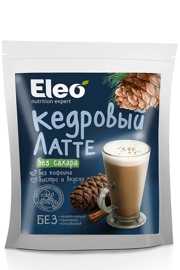 Напиток кедровый Латте без сахара Eleo 150г ЭКО-ПРОДУКТЫ, - - фото 2