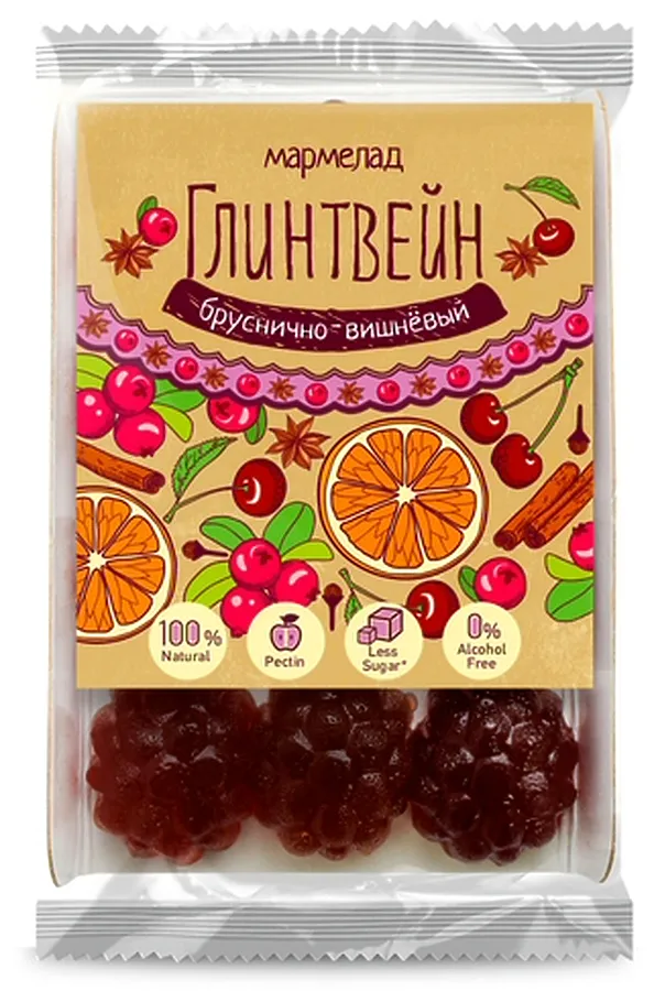 Мармелад "Ягодень" Глинтвейн, подложка 165г ЭКО-ПРОДУКТЫ, - - фото 2