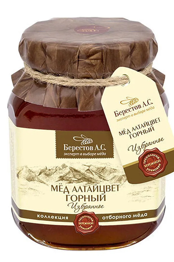 Мёд "Берестов А.С." Горный ст.банка 500г ЭКО-ПРОДУКТЫ, -_ - фото 2