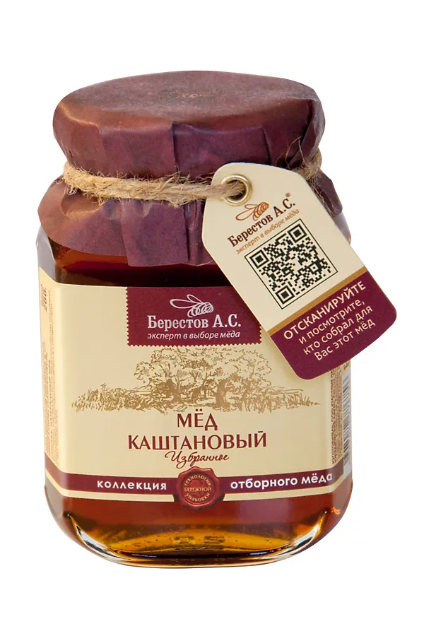 Мёд "Берестов А.С." Каштановый ст.банка 500г ЭКО-ПРОДУКТЫ, - - фото 2