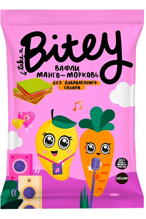 Вафли Bitey Манго-Морковь 35г ЭКО-ПРОДУКТЫ, - - фото 2