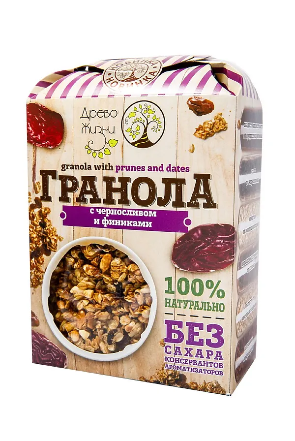 Гранола Черносливом и финиками 400г ЭКО-ПРОДУКТЫ, - - фото 2