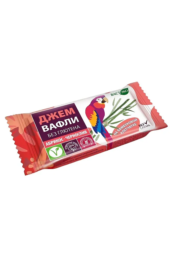 Вафли джем Абрикос и тыква, без глютена 21г ЭКО-ПРОДУКТЫ, - - фото 2
