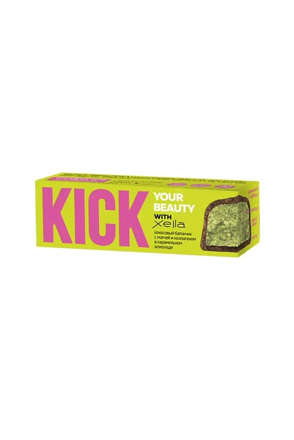 Батончик "KICK energy" кокос с матчей и коллагеном в карамельном шоколаде 45г ЭКО-ПРОДУКТЫ, - - фото 2