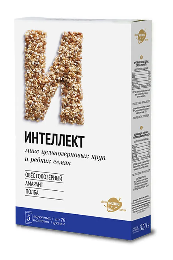 Смесь семян "Интеллект" (Полба + Овёс + Амарант) 350г ЭКО-ПРОДУКТЫ, - - фото 2
