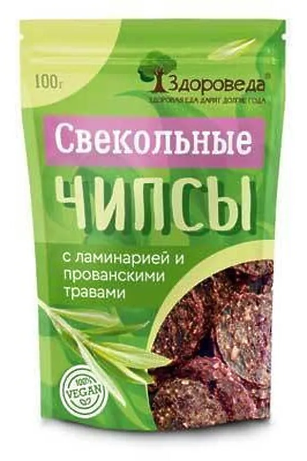 Чипсы свекольные с ламинарией и прованскими травами 100г ЭКО-ПРОДУКТЫ, - - фото 2