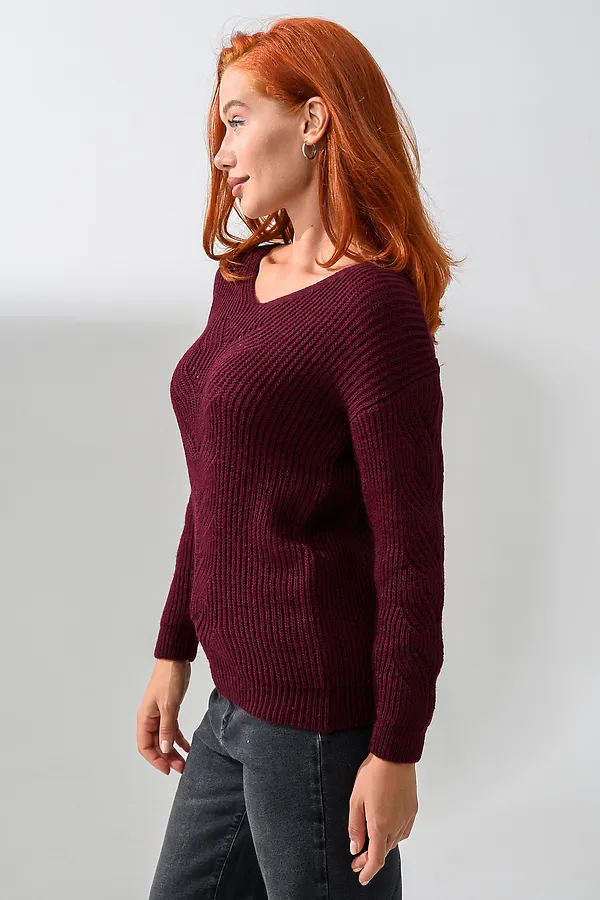 Джемпер 84503 НАТАЛИ, бордовый - фото 2