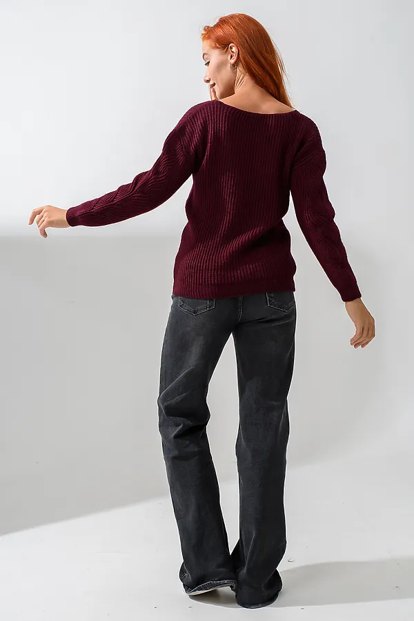 Джемпер 84503 НАТАЛИ, бордовый - фото 2