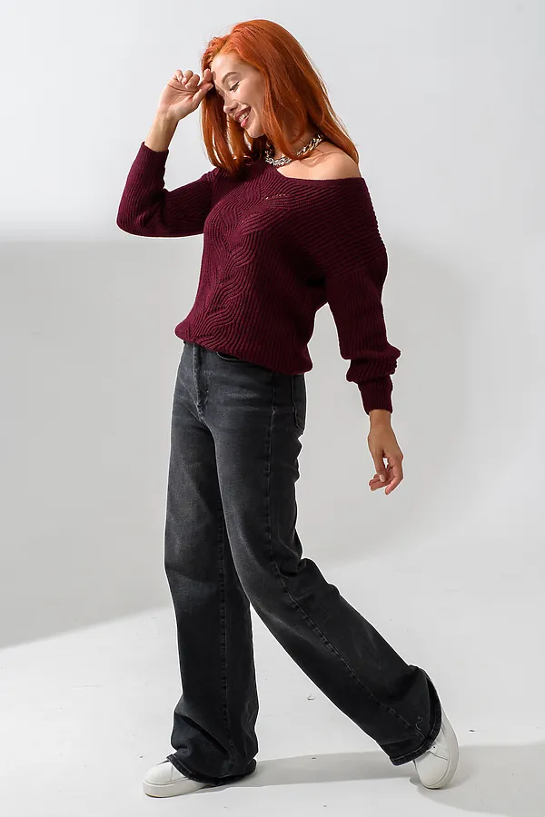 Джемпер 84503 НАТАЛИ, бордовый - фото 2