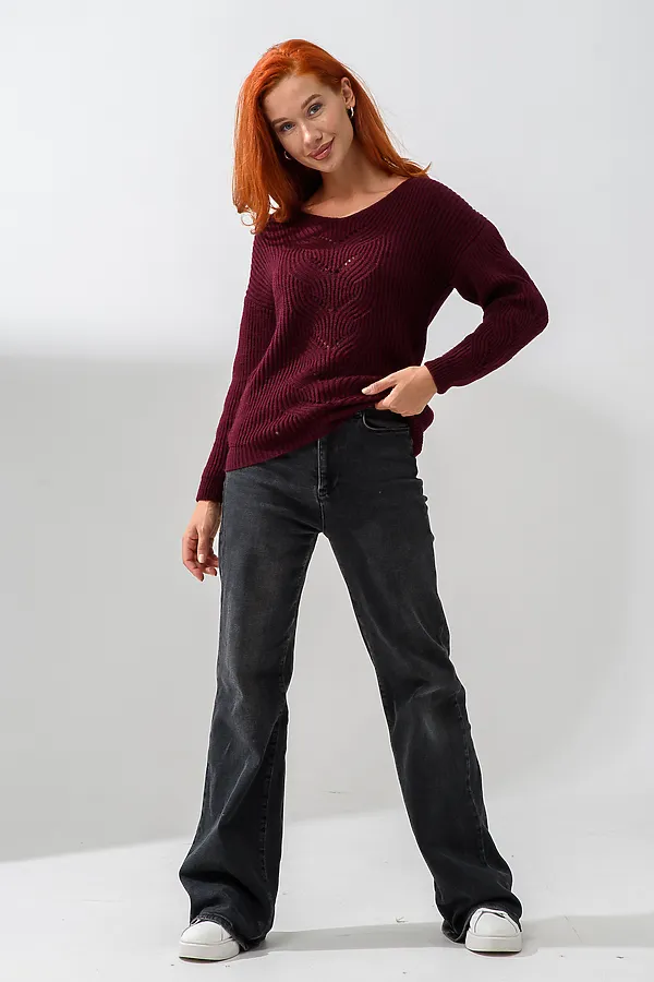 Джемпер 84503 НАТАЛИ, бордовый - фото 2