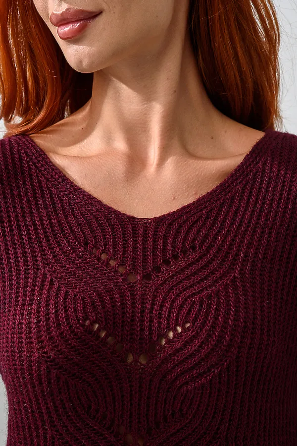 Джемпер 84503 НАТАЛИ, бордовый - фото 2