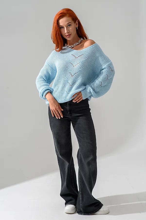 Джемпер 84503 НАТАЛИ, голубой - фото 2