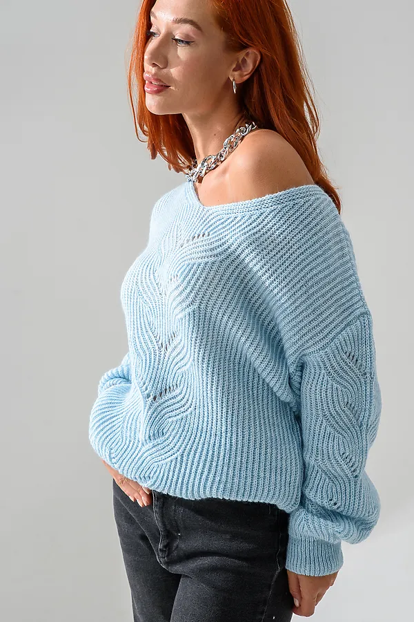 Джемпер 84503 НАТАЛИ, голубой - фото 2