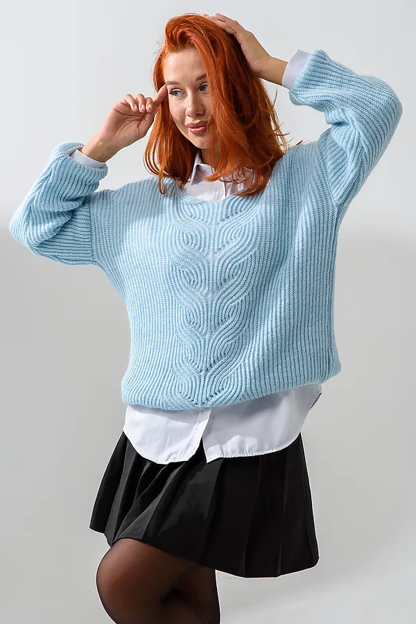 Джемпер 84503 НАТАЛИ, голубой - фото 2