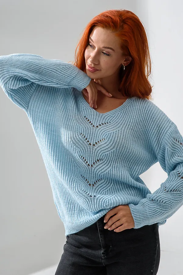 Джемпер 84503 НАТАЛИ, голубой - фото 2