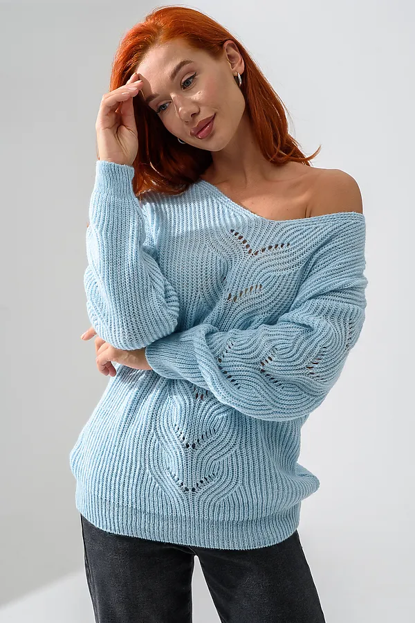 Джемпер 84503 НАТАЛИ, голубой - фото 2
