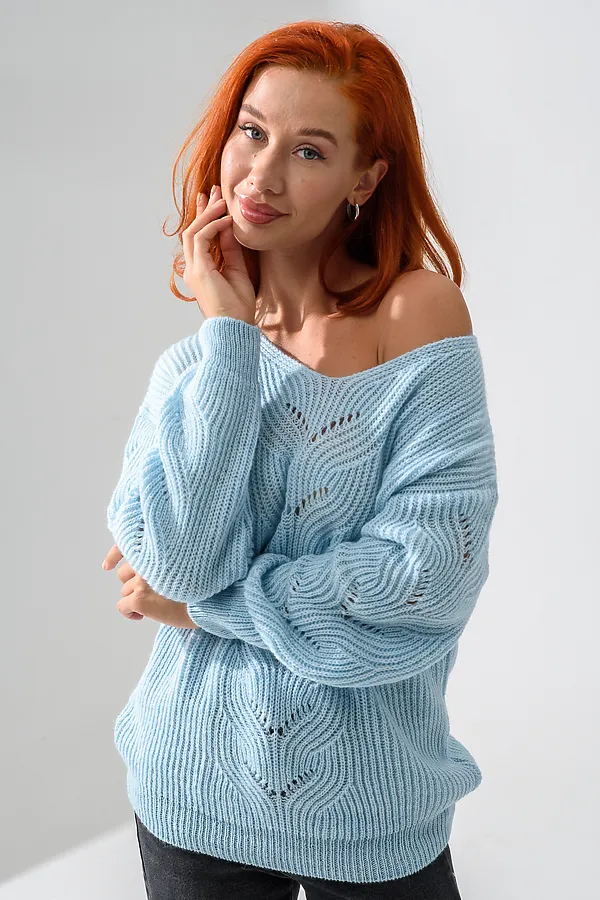 Джемпер 84503 НАТАЛИ, голубой - фото 2