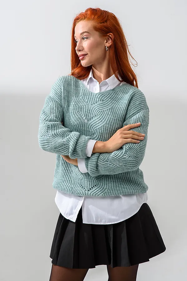 Джемпер 84503 НАТАЛИ, ментол - фото 2