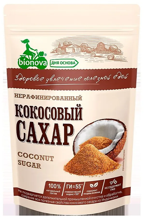 Сахар кокосовый органический 200г  ЭКО-ПРОДУКТЫ, - - фото 2