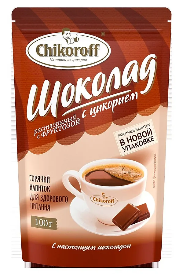 Цикорий растворимый "Шоколадный" chikoroff 100г ЭКО-ПРОДУКТЫ, - - фото 2