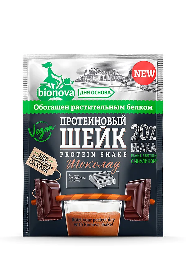 Шейк протеиновый с Шоколадом "Bionova" 25г ЭКО-ПРОДУКТЫ, - - фото 2